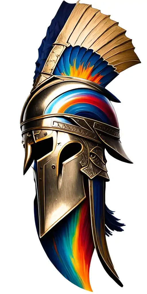 Spartan Helmet Adorned