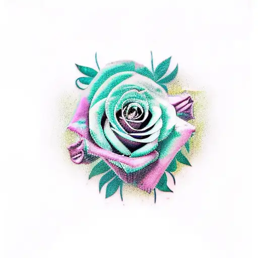 The Word Rita As A Beautiful Tattoo With Roses