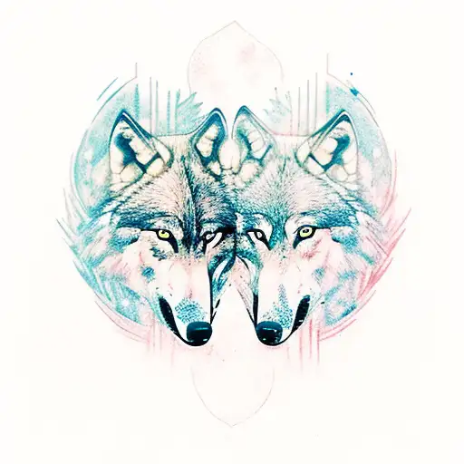 Wolf And Viking Good And Forest And Hourglass