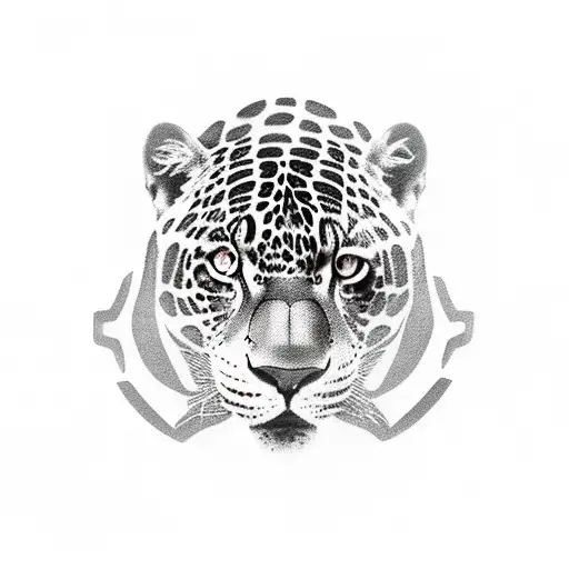 Black Jaguar In The Jungle Shadows