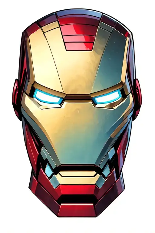 Iron Man With Radiation Symbol Incorporated