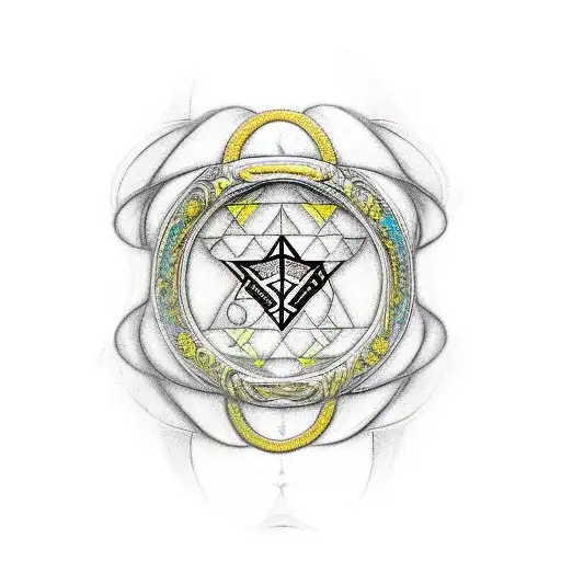 An Intricate Design Of The One Ring With Elvish Script