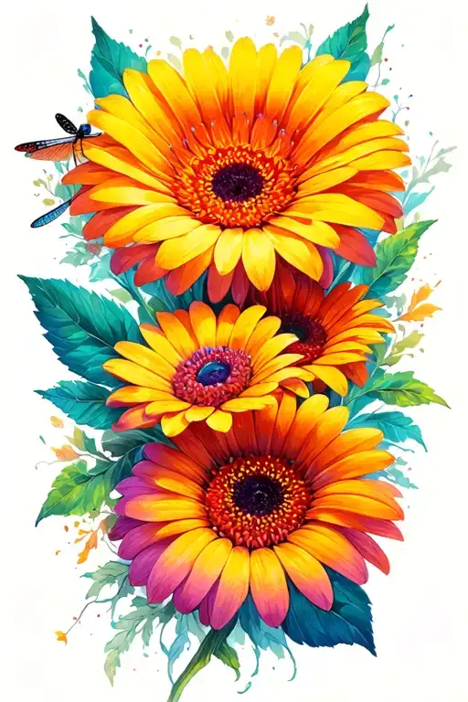 Gerbera Node Dragonfly Zt Tige Written Let It Be