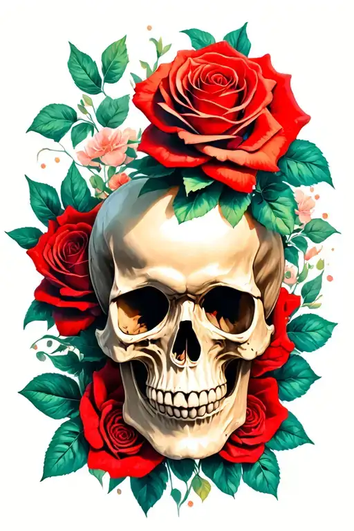 Skull And Roses