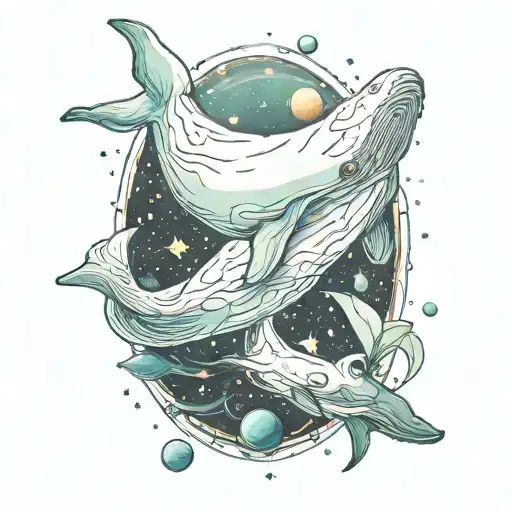 Beluga Whale In Space
