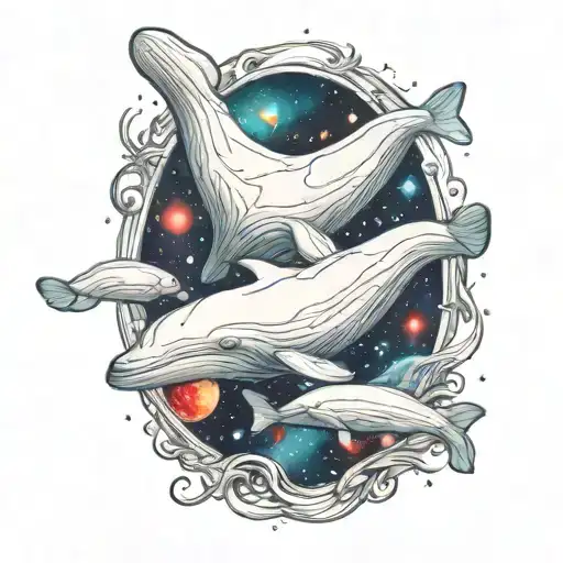 Beluga Whale In Space