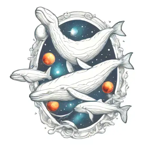 Beluga Whale In Space