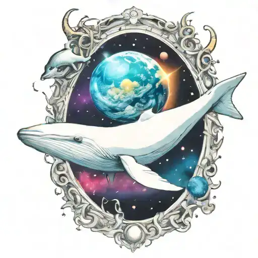 Beluga Whale In Space