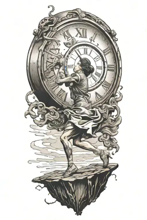 Woman Escaping Simulation Before Time Runs Out