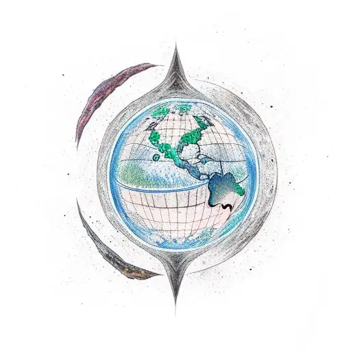 Yggdrasil Surrounding The Earth