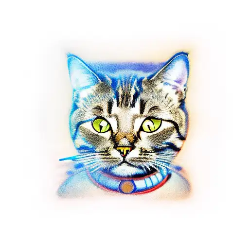 Cat With Time Watch Dali