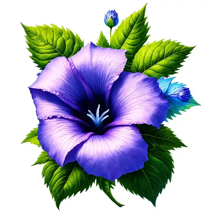 A Small Morning Glory Flower