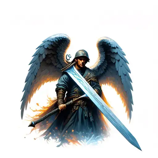Angel Sword With Soldier