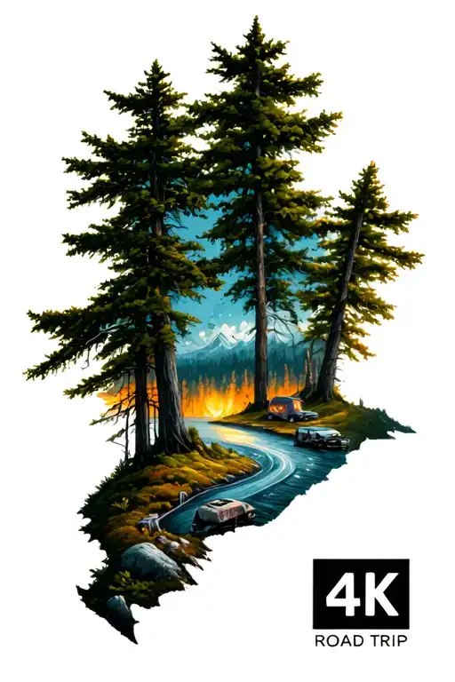 Camping And Road Trip Map