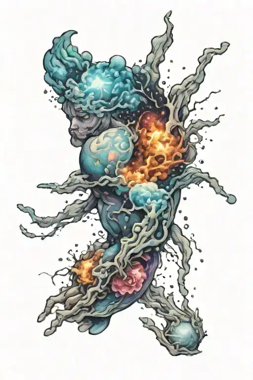 Nebula On Right Bicep