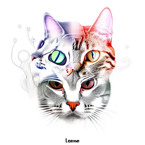 Lenanese Tree With Two Cats