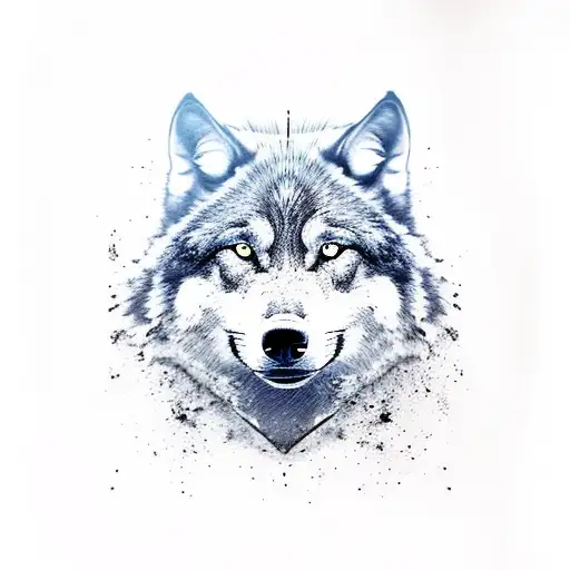 One Black Wolf And One White