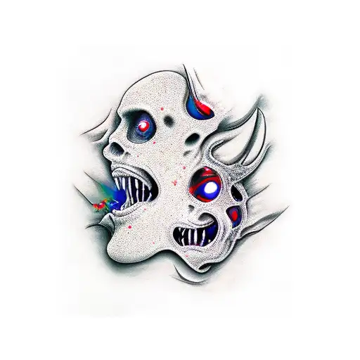 Demon Kissing A Womans Breast