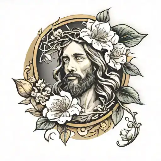Jesus With Blossom