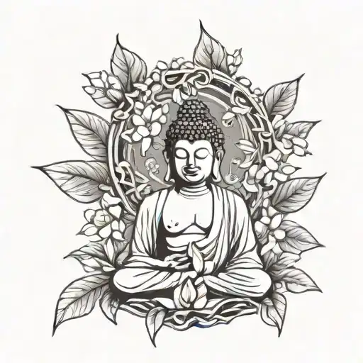 Buddha With Blossom