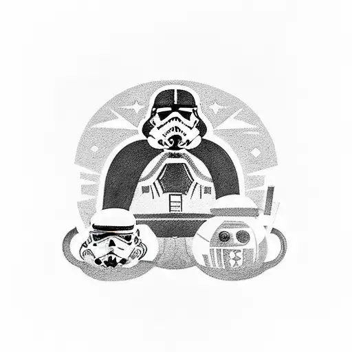 Incorporate The Iconic Star Wars Characters Into A Minimalist Viking-inspired