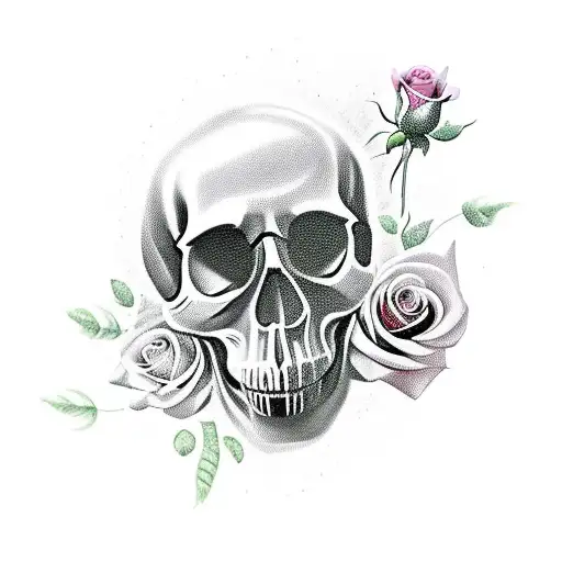 Skull And Roses