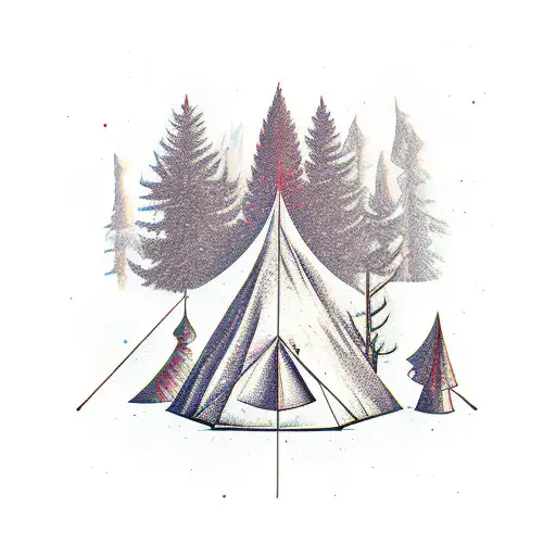 Arrow Tent Oldschool Trip Forest