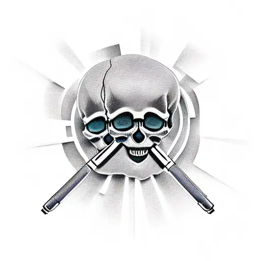 Skull And Crossbones And Microphones