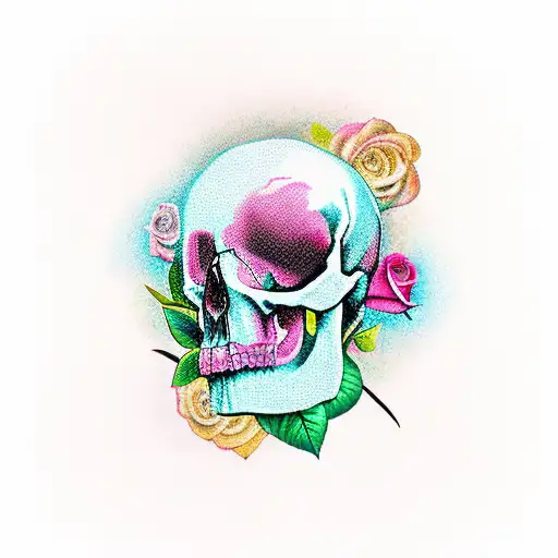 Rose Through A Skull