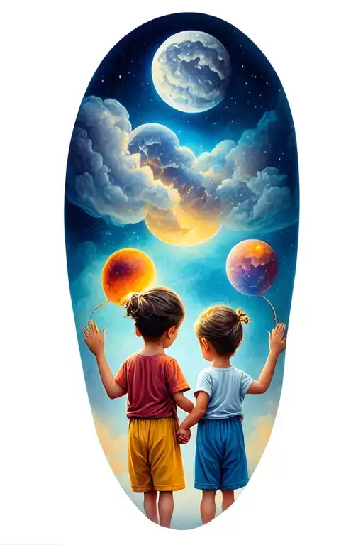 Name Of 3 Children Holding Hands