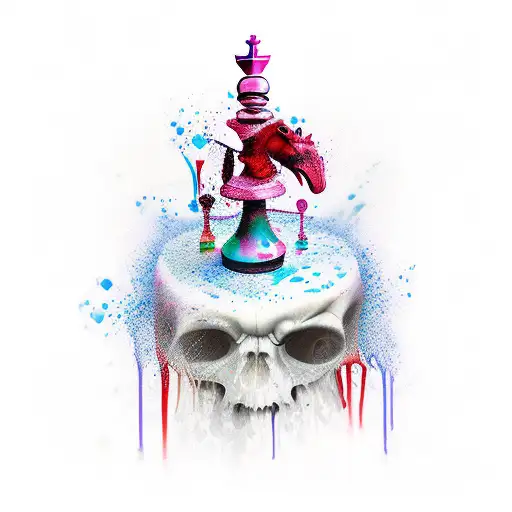 Melting Chess Knight