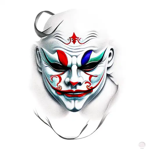 Venetian Carnival Joker Mask