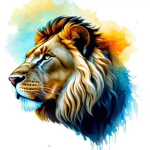 Lioness And Lion Head