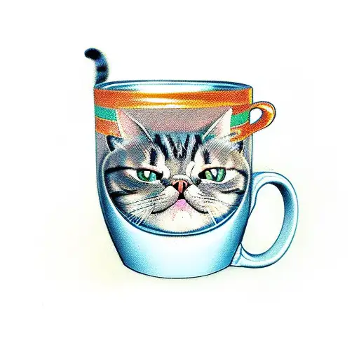 Cat In Mug