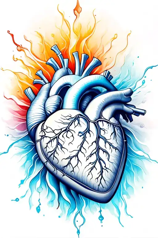 Men Forearm Phoeix Heart