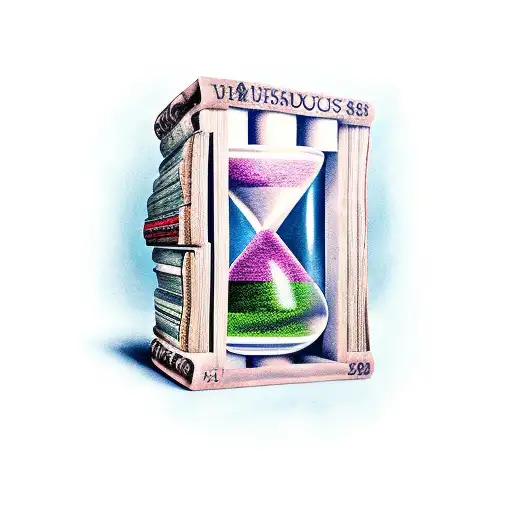 Book And Hourglass
