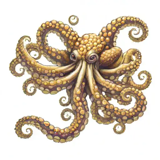 Octopus Wrapping Its Tentacles