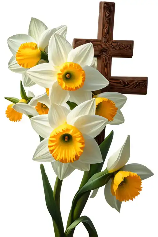 Daughter Cross Daffodils