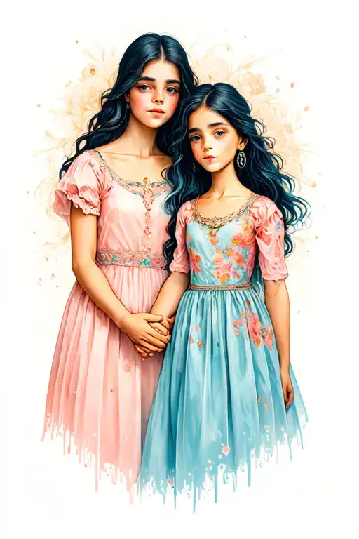 Daughter Holding Hands