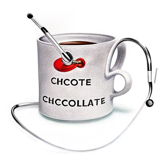 A Stethoscope Intertwined With A Hot Chocolate Mug And A Book