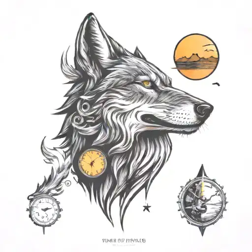 Sandtimer Wolf Howling