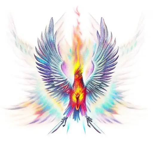 Broken Wings On Fire Bird