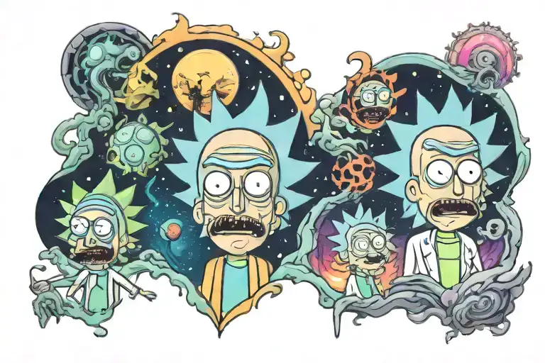 Rick And Morty Psychedelic