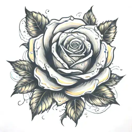 Rose With Magic Effects