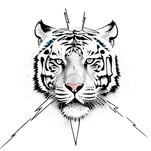Lightning Bolt With Tiger