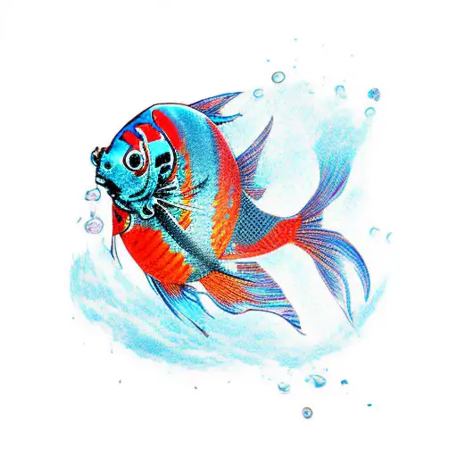 Cyberpunk Koi Fish