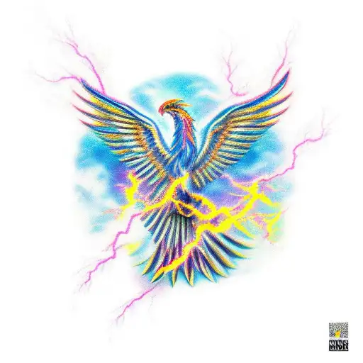 Phoenix With Lightning