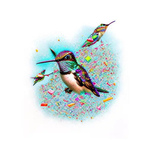 Trash Polka Hummingbird