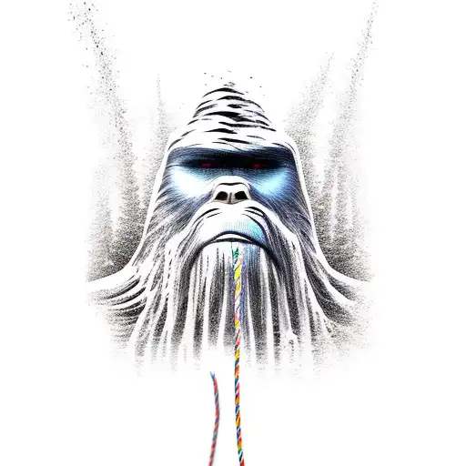 Water Skiing Bigfoot With Heart Beat Rope