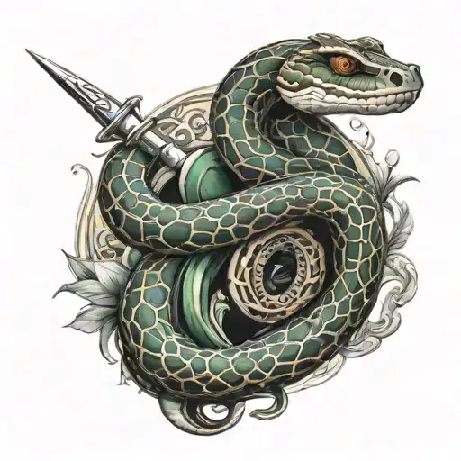 Snake And Dagger